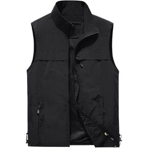 Men's Fishing Vest Utility Casual Lightweight Outdoor Vest Work Fish Photo Travel Sleeveless Jackets Vest in Saudi Arabia