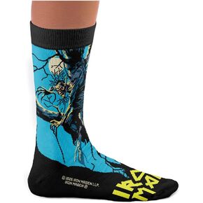 Iron Maiden – Official Licensed Product, Gift Idea for Metal Fans, Cotton Socks, One Size: US 8½–12½ in Saudi Arabia