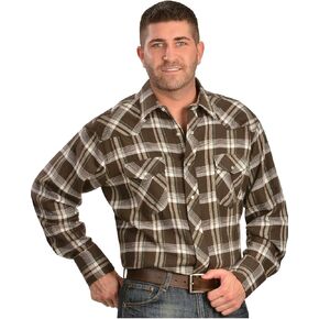 تي شيرت Wrangler الرجالي ذو الشريط الخفيف من فلانيل الغرب in Saudi Arabia