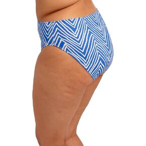Women's Fiji Falls Mid Rise Bikini Brief, Ocean, 24 in Saudi Arabia