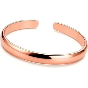 Copper Bracelet for Women — 99.99% Pure Copper Bracelets — Raw, Solid & Handmade Bracelet Cuff Bangles Open Cuff Style in Saudi Arabia