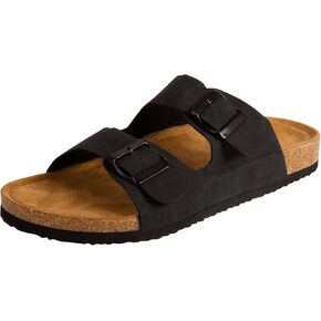 Hunter's Bay by Payless Mens Abe Double Band Footbed Slide Sandal in Saudi Arabia