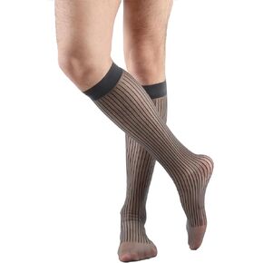 5 Pairs Men's Silk Socks, Mid-Calf Formal Dress Socks, Sheer Thin Dress Socks for Men in Saudi Arabia