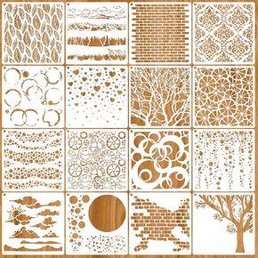 20 Pieces Word Stencils for Crafts,Reusable Family Home Theme Stencils for Painting on Wood Wall Canvas Fabric,Welcome Farmhouse Inspirational Words Drawing Template in Saudi Arabia