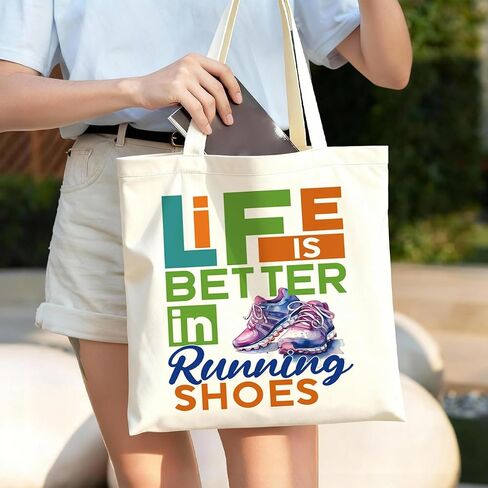 Literary Reusable Tote Bag, Creative Text Design for Book Lovers and Readers, for Work School Travel Shopping in Saudi Arabia