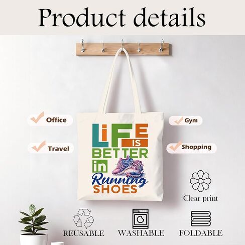 Literary Reusable Tote Bag, Creative Text Design for Book Lovers and Readers, for Work School Travel Shopping in Saudi Arabia