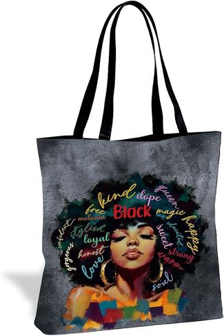 Literary Reusable Tote Bag, Creative Text Design for Book Lovers and Readers, for Work School Travel Shopping in Saudi Arabia