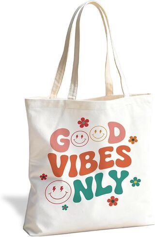 Literary Reusable Tote Bag, Creative Text Design for Book Lovers and Readers, for Work School Travel Shopping in Saudi Arabia