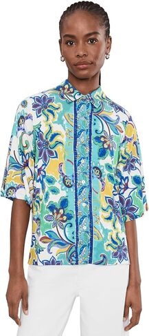 Johnny Was Women's The Janie Favorite Kimono Sleeve Button Front Top in Kuwait