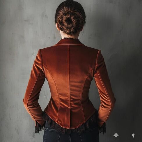 Velvet Blazer Women V Neck Button Down Long Sleeve Velvet Blazer Jacket for Women Trendy 2026 in Saudi Arabia