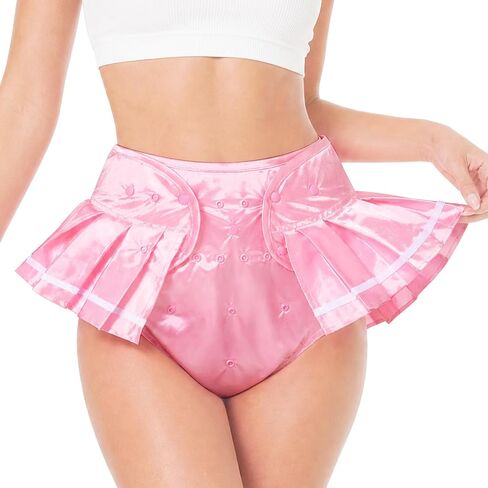 LittleForBig Washable Adjustable Reusable Waterproof Cloth Sissy School Girl Adult Diaper Wrap Cover M in Saudi Arabia