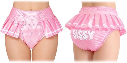 LittleForBig Washable Adjustable Reusable Waterproof Cloth Sissy School Girl Adult Diaper Wrap Cover M in Saudi Arabia