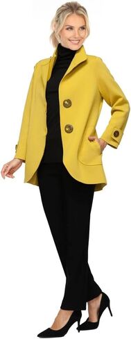 IC Collection Techno Knit Sculpted Button Jacket in Saudi Arabia