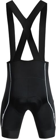 Santic Men's Cycling Bib Shorts 4D Padded, Road Bike Cycling Bibs with Pockets, UPF50+ Biking Bicycle Shorts in Kuwait