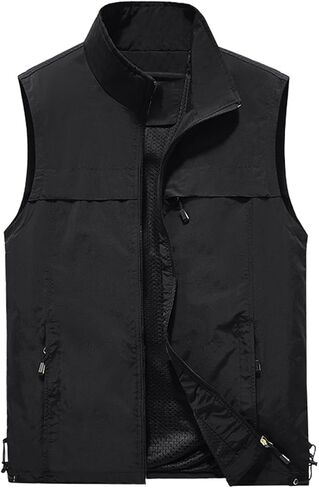 Men's Fishing Vest Utility Casual Lightweight Outdoor Vest Work Fish Photo Travel Sleeveless Jackets Vest in Saudi Arabia