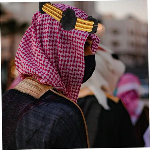 عصابة رأس ملكية من Healeved عصابة رأس عربية للرجال وشاح للرأس وحبل زي عربي عتيق إكسسوار للشعر in Kuwait