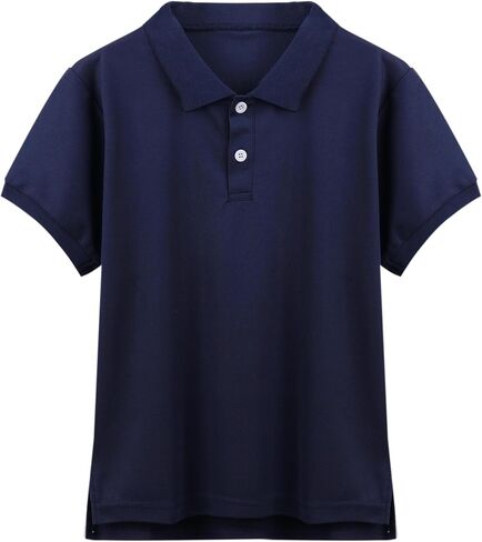 Boys Polo Shirt Kids Golf Shirt School Uniform Short Sleeve (Age 5-14Y) in Saudi Arabia