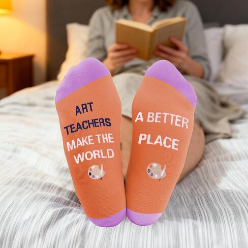 Teacher Appreciation Gifts End Of Year Christmas Retirement Back To School Graduation Best Teacher Ever Socks in Kuwait