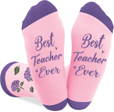 Teacher Appreciation Gifts End Of Year Christmas Retirement Back To School Graduation Best Teacher Ever Socks in Kuwait