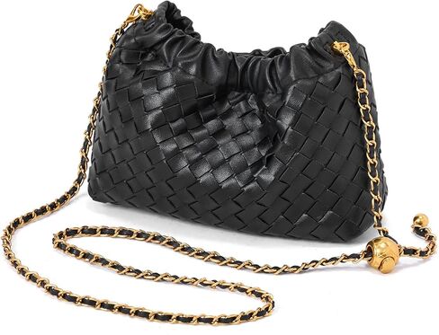 MELOLILA Mini Woven Purse Dumpling Bag Woven Crossbody Bag Evening Purse for Women in Saudi Arabia