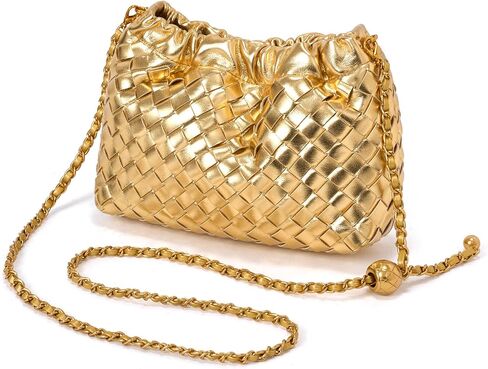 MELOLILA Mini Woven Purse Dumpling Bag Woven Crossbody Bag Evening Purse for Women in Saudi Arabia