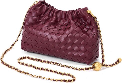 MELOLILA Mini Woven Purse Dumpling Bag Woven Crossbody Bag Evening Purse for Women in Saudi Arabia