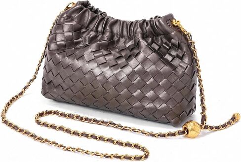MELOLILA Mini Woven Purse Dumpling Bag Woven Crossbody Bag Evening Purse for Women in Saudi Arabia