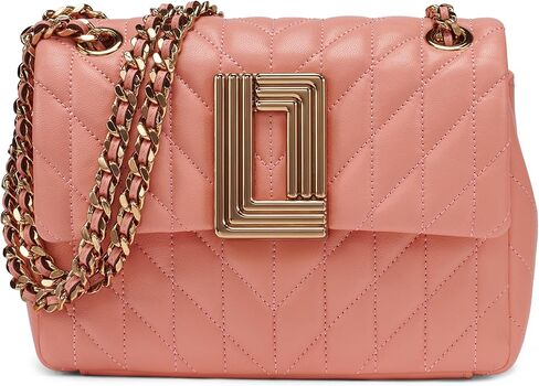 KARL LAGERFELD Paris Women's Laffayette Leather Crossbody Bag With Chain Strap in Kuwait