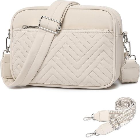 Small Crossbody Bag for Women, Quilted Puffer Purse with Guitar Strap Lightweight Cross Body Shoulder Handbag Gifts in Saudi Arabia