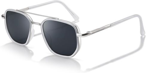 Pro Acme Polarized Aviator Sunglasses for Men & Women, Retro Square Metal Frame UV400 Shades for Driving Travel in Kuwait
