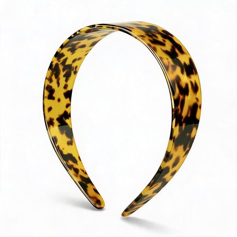 Tortoise Shell Headbands for Women, Wide Leopard Headbands with Teeth for Women's Hair No Headache Headband No-Slip Hairbands-Tortoise, Acetic Acid Hair Accessory for Party Daily Wear,red in Kuwait