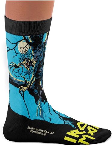 Iron Maiden – Official Licensed Product, Gift Idea for Metal Fans, Cotton Socks, One Size: US 8½–12½ in Saudi Arabia