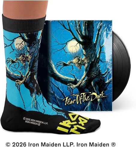 Iron Maiden – Official Licensed Product, Gift Idea for Metal Fans, Cotton Socks, One Size: US 8½–12½ in Saudi Arabia