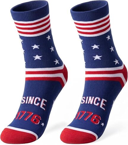 Funny Novelty American Flag Socks for Men Patriotic Merch Gifts for 250th Anniversary 4th of July Independence Day in Saudi Arabia