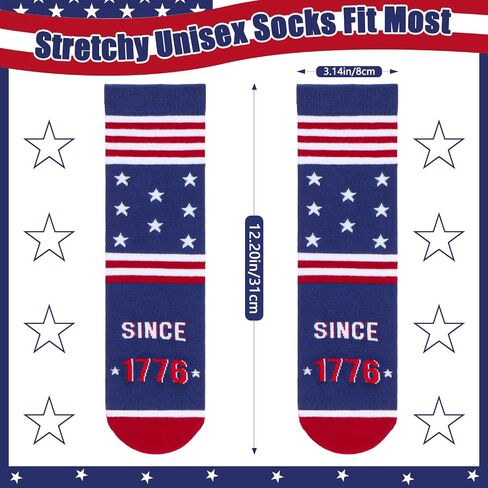 Funny Novelty American Flag Socks for Men Patriotic Merch Gifts for 250th Anniversary 4th of July Independence Day in Saudi Arabia