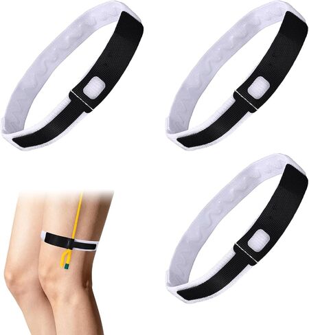 3pcs Foley Catheter Leg Straps, 21.1x1in/53.6x2.6cm Reusable Nylon Urinary Medical Bag Holder Fixation Anti-Slip Stabilization Device for Secure Tube Accessories Supplies Comfortable to Wear in Kuwait