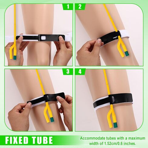 3pcs Foley Catheter Leg Straps, 21.1x1in/53.6x2.6cm Reusable Nylon Urinary Medical Bag Holder Fixation Anti-Slip Stabilization Device for Secure Tube Accessories Supplies Comfortable to Wear in Kuwait