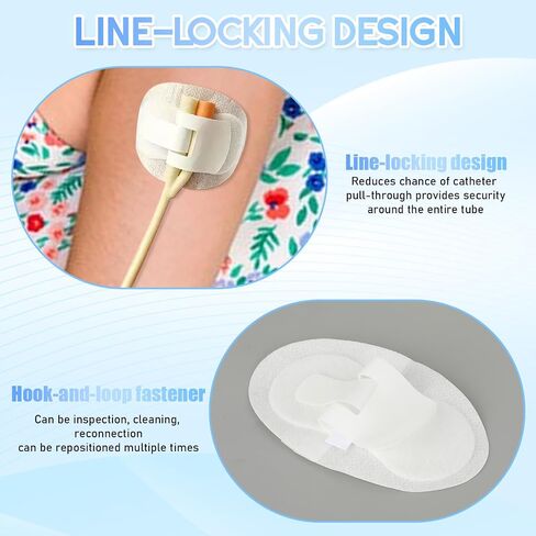 Foley Catheter Stabilization Device, Urinary Leg Bag Holder, 20Pcs Catheter Stabilization Device, Statlock Foley Catheters Bag Accessories in Kuwait