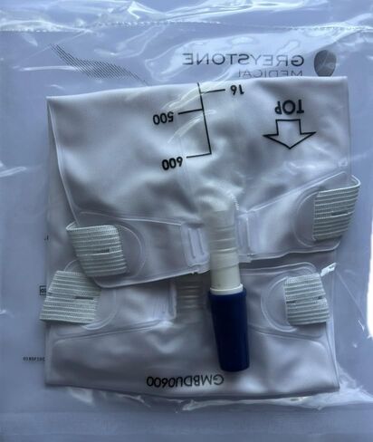 Greystone Urinary Leg Bag 600ml - Urine Collection Bag for Catheter with Adjustable Straps, Twist Drain Valve, Low Profile Urinary Drainage Bag for Men and Women Catheter Supplie in Kuwait