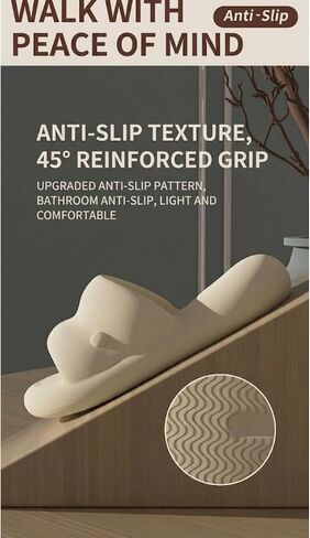 Cloud Slippers for Women Lightweight Pillow Slides Compression Sandals Comfy Soft Thick Sole Non-Slip Shower Shoes in Saudi Arabia