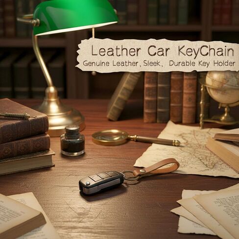 2 PCS Leather Keychain for Man Belt Key Chain Ring, Key Chains Men Car Keys Chain Holder Small Mens Keychain Gifts in Saudi Arabia