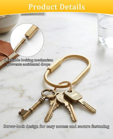 40 Pack Gold Key Rings Carabiner Set, Brass Locking Bag Charm Keychain Clip in Saudi Arabia