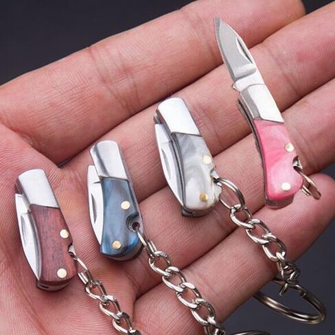 Mini Folding Keychain Portable Key Chain Hanging Outdoor Unboxing Keyring in Kuwait