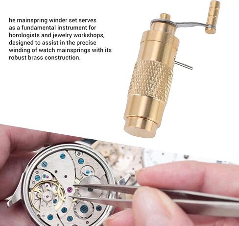 Mainsprings Winder Set, Brass Watch Winder Kit Fit for 2000 2671 2235 8200 8500-1 8500-2 3135/2824 C07111 7750 2892/2836 Movement in Saudi Arabia