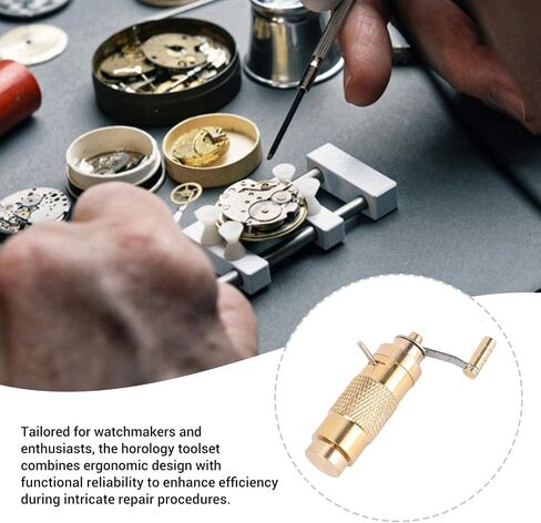 Mainsprings Winder Set, Brass Watch Winder Kit Fit for 2000 2671 2235 8200 8500-1 8500-2 3135/2824 C07111 7750 2892/2836 Movement in Saudi Arabia