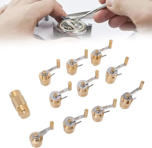 Mainsprings Winder Set, Brass Watch Winder Kit Fit for 2000 2671 2235 8200 8500-1 8500-2 3135/2824 C07111 7750 2892/2836 Movement in Saudi Arabia
