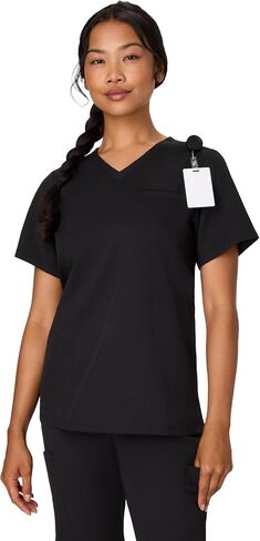 Hanes Women's Hanes Women's Premium Scrubs Top with Multiple Pockets, Comfort Fit Scrubs for Women, Nurse Essentials in Kuwait