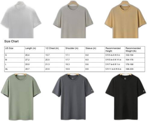 Cooling Luxury T-Shirt, 30% Tencel Lyocell 5.5% Mulberry Silk Men Relaxed Fit Crewneck Breathable Stretch Tee Summer in Saudi Arabia