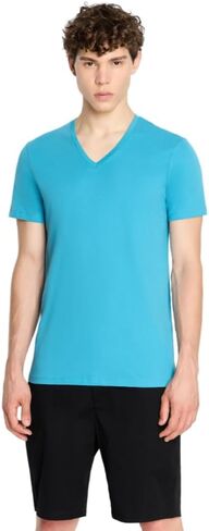 Armani Exchange Men's Pima Cotton Jersey Short Sleeve V-Neck T-Shirt in Kuwait