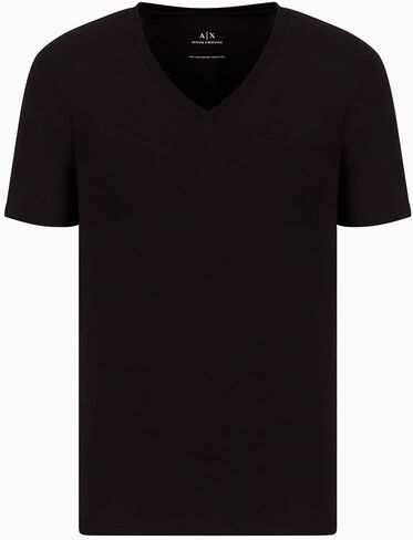 Armani Exchange Men's Pima Cotton Jersey Short Sleeve V-Neck T-Shirt in Kuwait